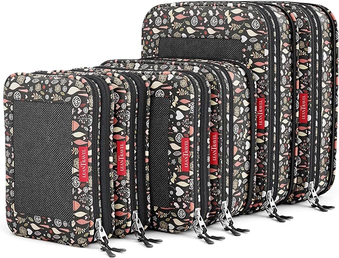 Compression Packing Cubes for Travel Organizers by LeanTravel