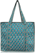 Cotton Quilted Tote Bag for Women – Large Beach & Travel Tote by ThirdEyeExport