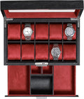 ROTHWELL 10-Slot Watch Box in Leather by RothwellSanFrancisco