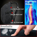 ProEtrade Backpack Bookbag for College Sturdy Travel Business Hiking Fit Laptop - Image 5
