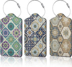 Vintage Mandala Floral Luggage Tag by Unknown