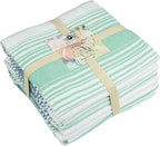 HILLFAIR Cotton Turkish Beach Towels, Quick Dry Lightweight Sand Free Peshtemal - Image 5
