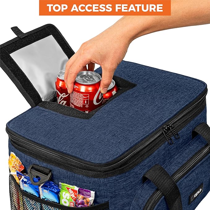 OPUX Soft Cooler Bag, Insulated Collapsible Lunch Cooler Tote - Image 4