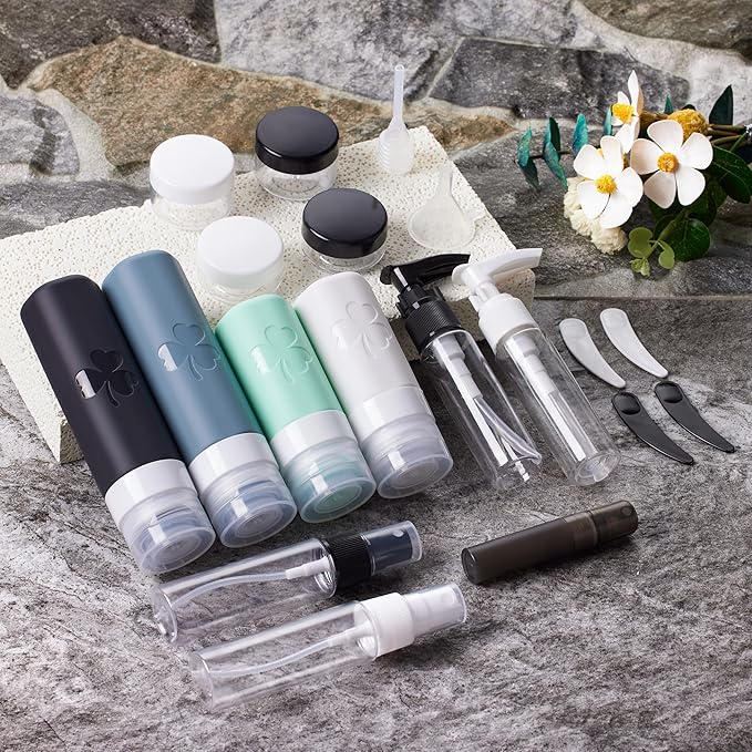 INSFIT Travel Bottles for Toiletries 23pack, TSA Approved Travel Size Toiletries - Image 6