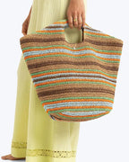 Roxy Women's Beach Tote Bag | Travel | Vacation | Straw | Lightweight | - Image 2