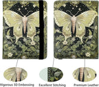 Luna Moth Passport Holder for Women and Men PU Leather Passport Cover for Travel - Image 2