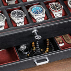 ROTHWELL 12 Slot Leather Watch Box - Image 5