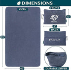 PAVILIA Travel Blanket Compact, Airplane Packable Bag, Soft Fleece Portable - Image 6