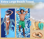 6 Pack Lightweight Thin Beach Towel Oversized 71"x32" Big Extra Large - Image 4
