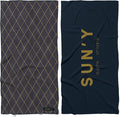 SUN'Y Waffle Microfiber Beach Towel – Sand Free, Quick Dry, Ultra Absorbent by SUNY