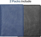 2 Pack Passport and Vaccine Card Holder PU Leather Passport Wallet Vaccine Case - Image 2