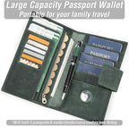 Top Grain Leather Travel Passport Wallet Holder - Image 3