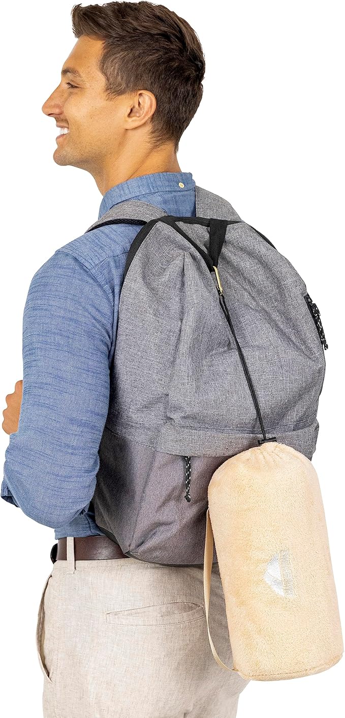 BlueHills Travel Blanket Pillow Rolled Premium Soft Plush Airplane Throw - Image 7