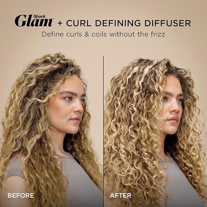 Shark Glam Hot Tool Air Styling Drying System, with Silki Straightener & Glossi Glosser, for Drying, Curling, Straightening & Glossing with Diffuser, Starlight Dream, HD6042SPL