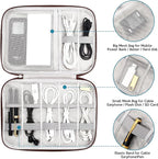 SELLYFELLY Electronics Organizer Travel Cord Organizer Case Compact Electronics - Image 3