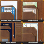 WANDERINGS Genuine Leather Passport Wallet - Image 5