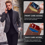 SERMAN BRANDS RFID Blocking Wallet Slim Bifold - Image 4