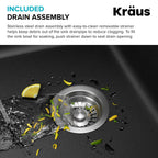 Black 33 in Single Bowl Drop In Granite Kitchen Sink KGD (Single Bowl Drop In Sink / Black)