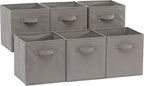 Amazon Basics Collapsible Fabric Storage Cubes Organizer by AmazonBasics