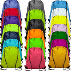 20 Colors Drawstring Backpack Bags Sack Pack Cinch Tote Sport Storage Polyester by Topspeeder
