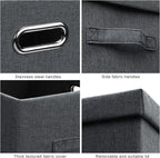 Large 17" 36 Quart Collapsible Stackable Storage Bins - Image 7