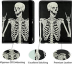 OK Skull Passport Holder for Women and Men PU Leather Passport Cover for Travel - Image 2