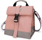 SUNNY BIRD Insulated Lunch Bag Pink Lunch Box Small Cooler Bag by SUNNYBIRD