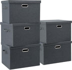 Large 17" 36 Quart Collapsible Stackable Storage Bins by GraciadecoStorage