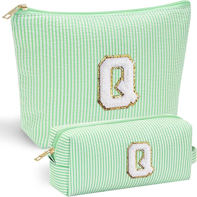 YOOLIFE Initial Makeup Bag for Women Girls by YOOLIFE