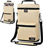 opux Wine Bag 2 Bottle Wine Tote Carrier, Insulated Wine Cooler Bag - Image 8