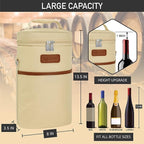 opux 2 Bottle Wine Carrier Tote, Insulated Leakproof Wine Cooler Bag, Wine - Image 3