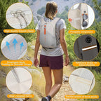 FIORETTO 15L Hiking Backpack for Women Men Mini Packable Backpack Lightweight - Image 3