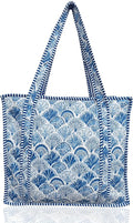 Cotton Quilted Tote Bag for Women – Large Beach & Travel Tote by ThirdEyeExport