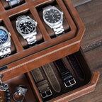 ROTHWELL 12 Slot Leather Watch Box - Image 5