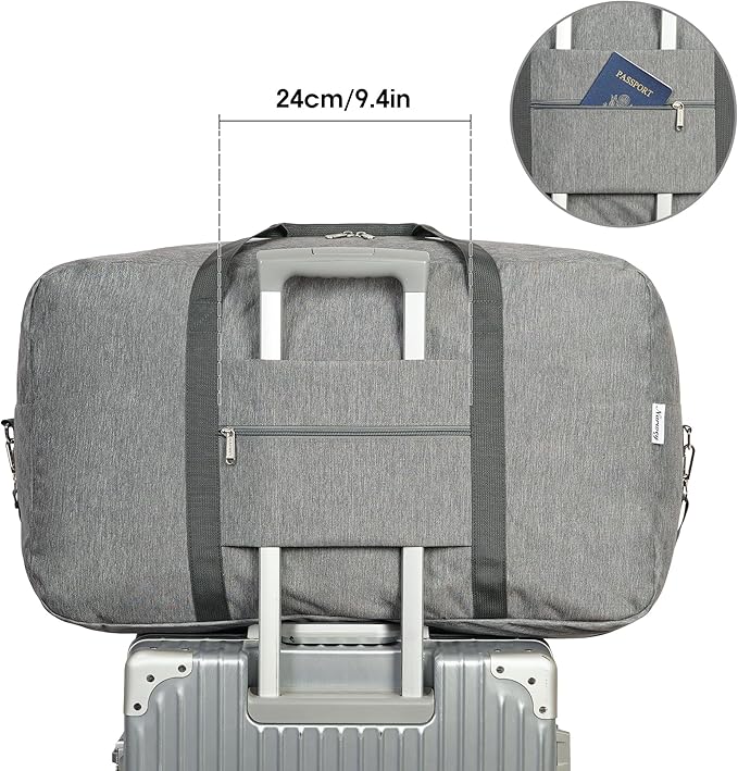 Extra Large Travel Duffel Bag Foldable Weekender Packable Lightweight Luggage - Image 2