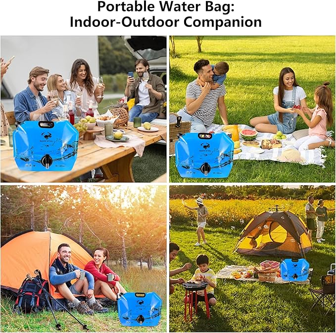 Collapsible 8L Water Storage Bag, BPA-Free Portable Folding Water Jug - Image 9