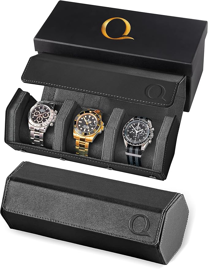 Napa Leather Watch Rolls for Men by QWatch