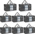 VENO 8 Pack Moving Bags, Comforter and Blanket Storage Bags by Veno