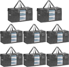 VENO 8 Pack Moving Bags, Comforter and Blanket Storage Bags by Veno
