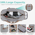 100L Duffle Bag for Travel, Large Foldable Waterproof Travel Duffel Bags - Image 4