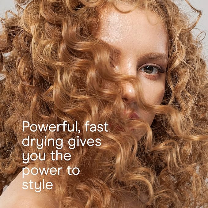 INFINITI PRO CONAIR Hair Dryer with Innovative Diffuser, Enhances Curls and Waves While Reducing Frizz, Dark Blue