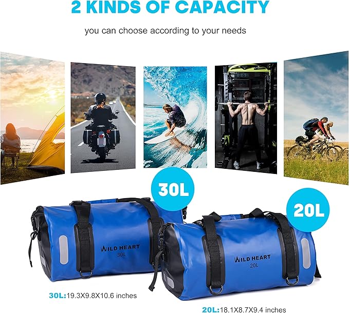 WILD HEART Waterproof Bag Duffel Bag 20L 30L 40L - Image 6