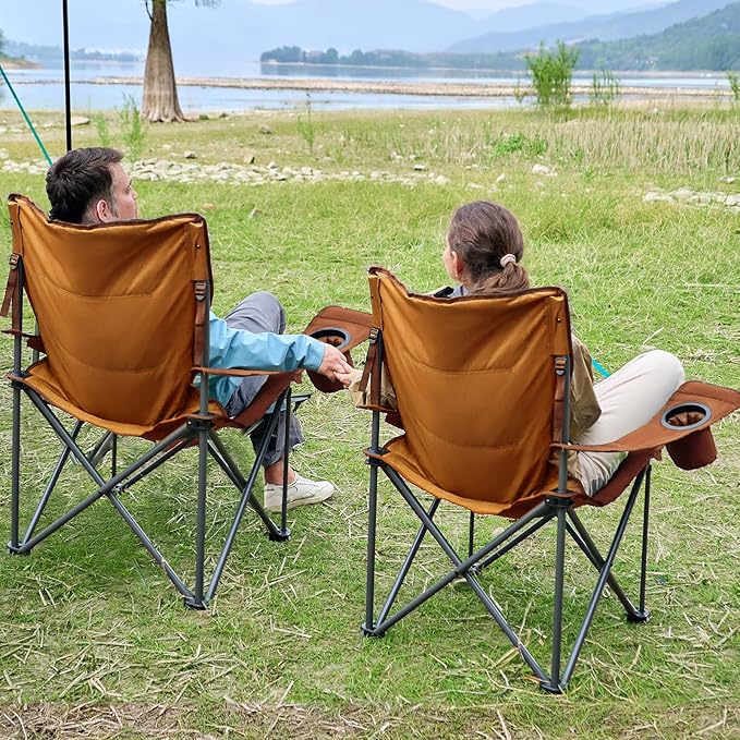 TIMBER RIDGE Oversized Folding Camping Chair - Image 8