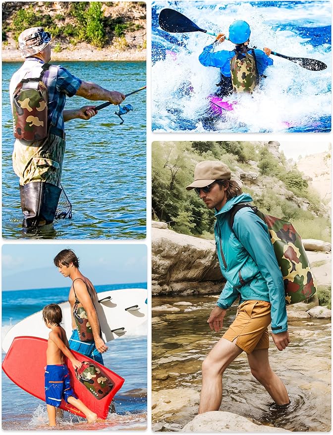 HEETA Waterproof Dry Bag for Women Men 5L/10L/20L/30L/40L Roll Top Lightweight - Image 5