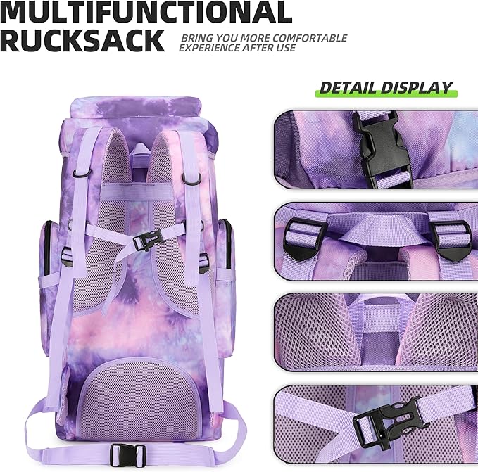 King'sGuard 70L Camping Hiking Backpack Tactical Backpack Military Molle - Image 5