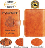 Passport Holder Cover Wallet RFID Blocking Leather Card Case Travel Accessories - Image 2