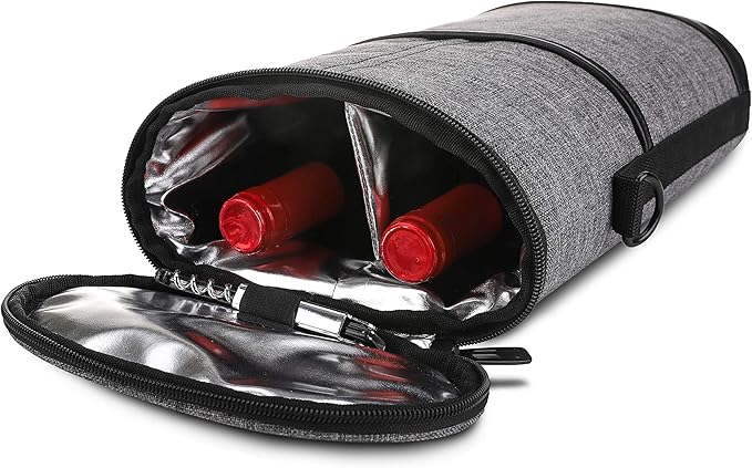 ALLCAMP 2 Bottle Wine Tote Carrier - Image 8