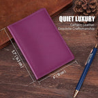 STAR VISTA Albatross Leather Travel Passport Holder, Minimalist Design - Image 2