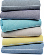 HILLFAIR Cotton Turkish Beach Towels- Lightweight Sand Free Peshtemal Hammam - Image 8