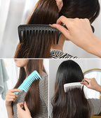 Wide Tooth comb, Large Detangling Comb for Women and Men, Durable Styling Brush for Curly, Long, Wet Hair Types - Professional Hair Care.